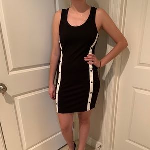 Black & white bodycon dress